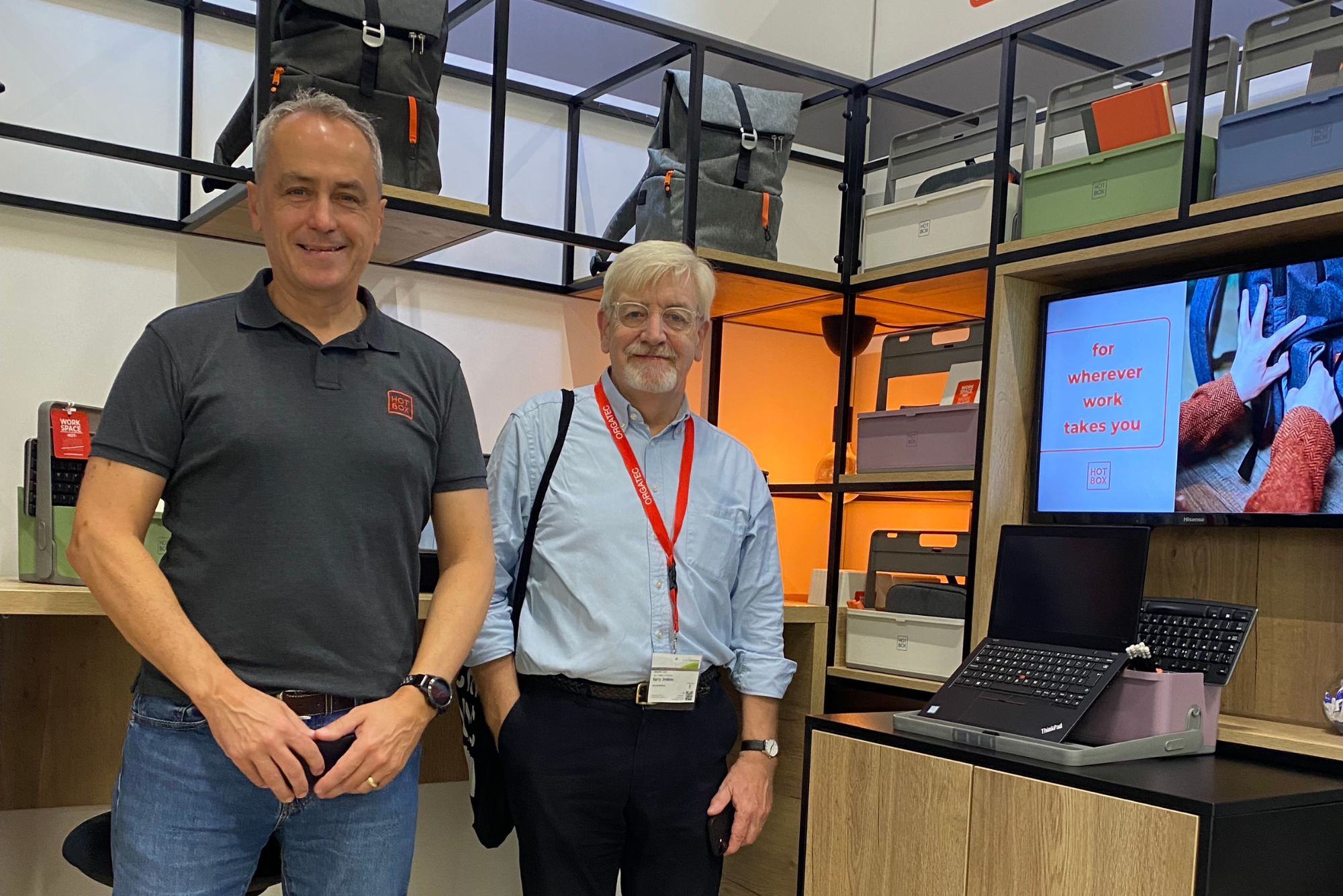 Barry Jenkins and Jamie Rothwell at Orgatec