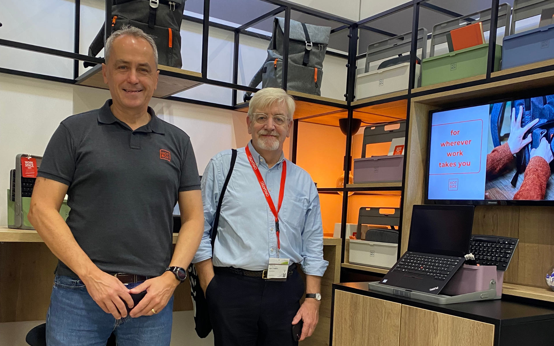 Barry Jenkins and Jamie Rothwell at Orgatec